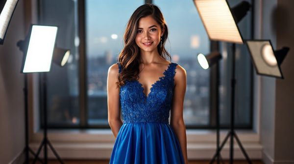 10 astuces pour être éblouissante en robe bleue lors d'une soirée